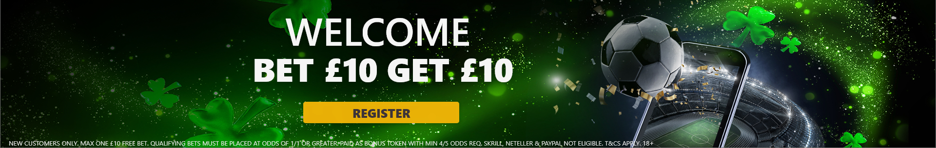Free bets banner