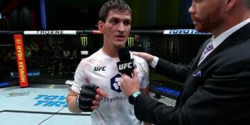 Movsar Evloev Octagon Interview | UFC Vegas 56